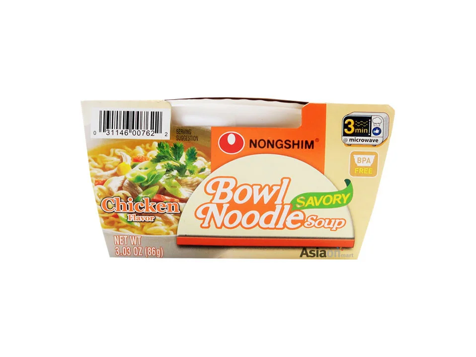 Nongshim Chicken Bowl Noodle Packaging