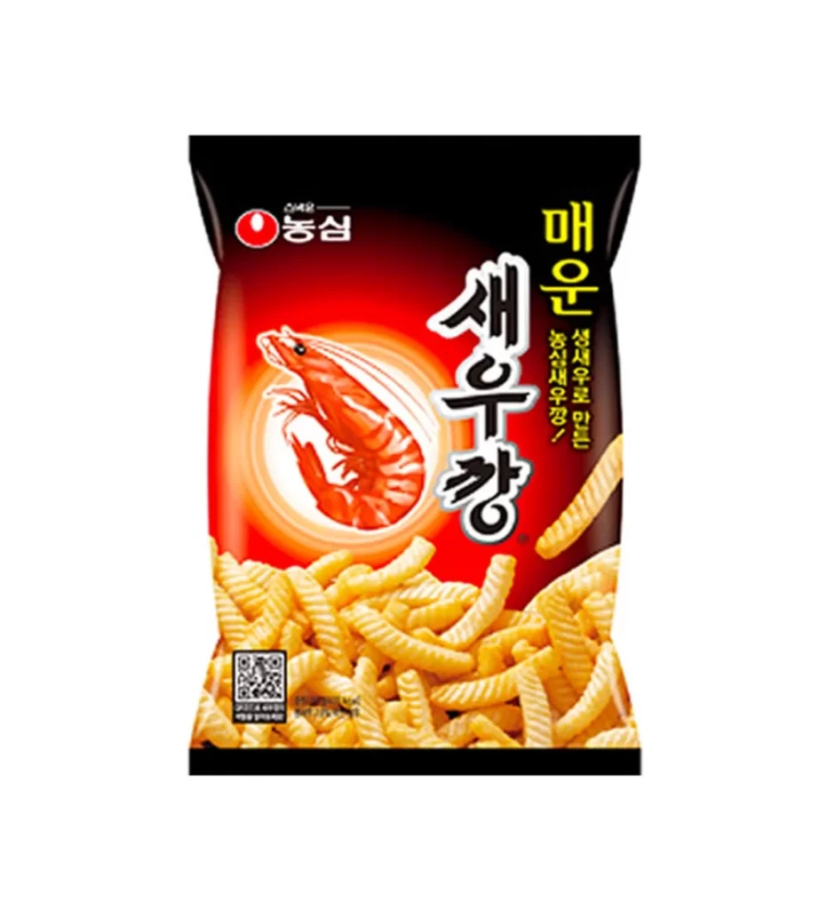 Nongshim Spicy Shrimp Snack Packaging