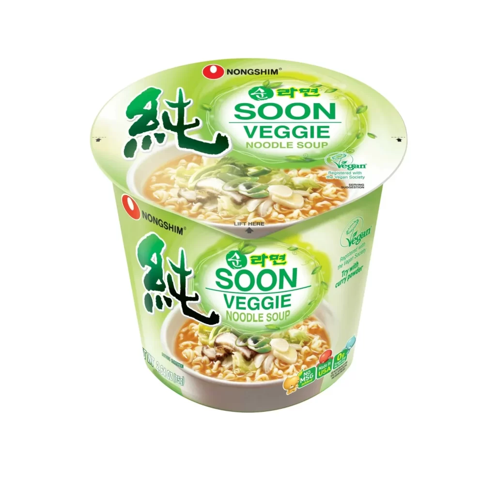 Nongshim Veggie Noodle Soup Multipack Packaging