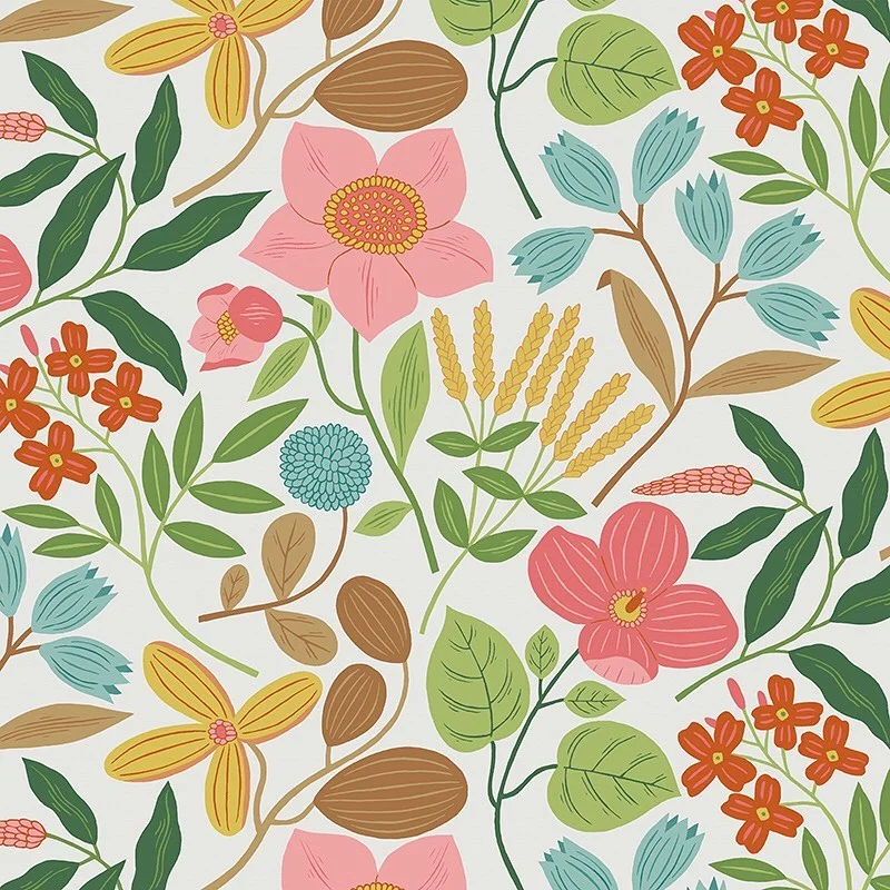Nancy Wolff Floral Geometric Pattern