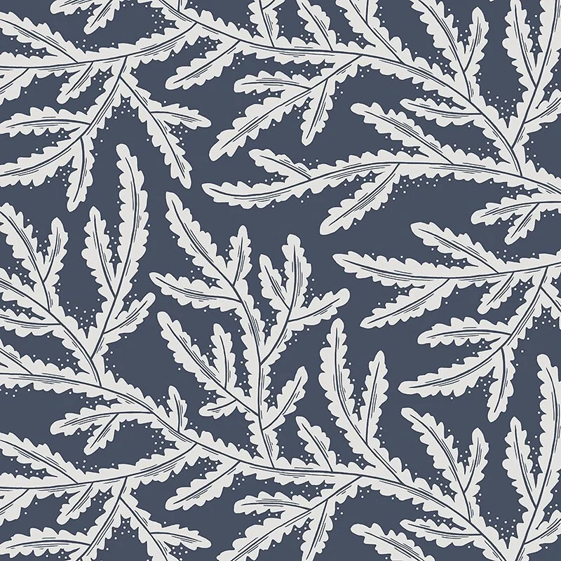 Nancy Wolff White Dark Branch Pattern
