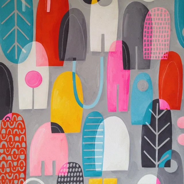 Nancy Wolff Abstract Geometric Pattern