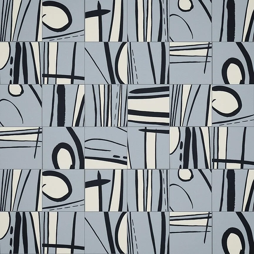 Nancy Wolff Black White Abstract Geometric Pattern