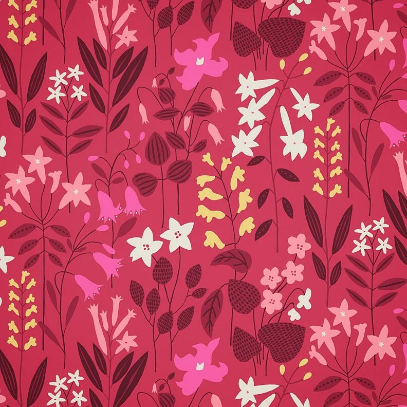 Nancy Wolff Pink White Floral Pattern
