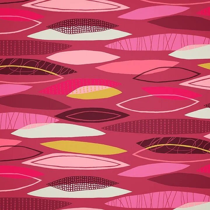 Nancy Wolff Pink Red Abstract Geometric Pattern