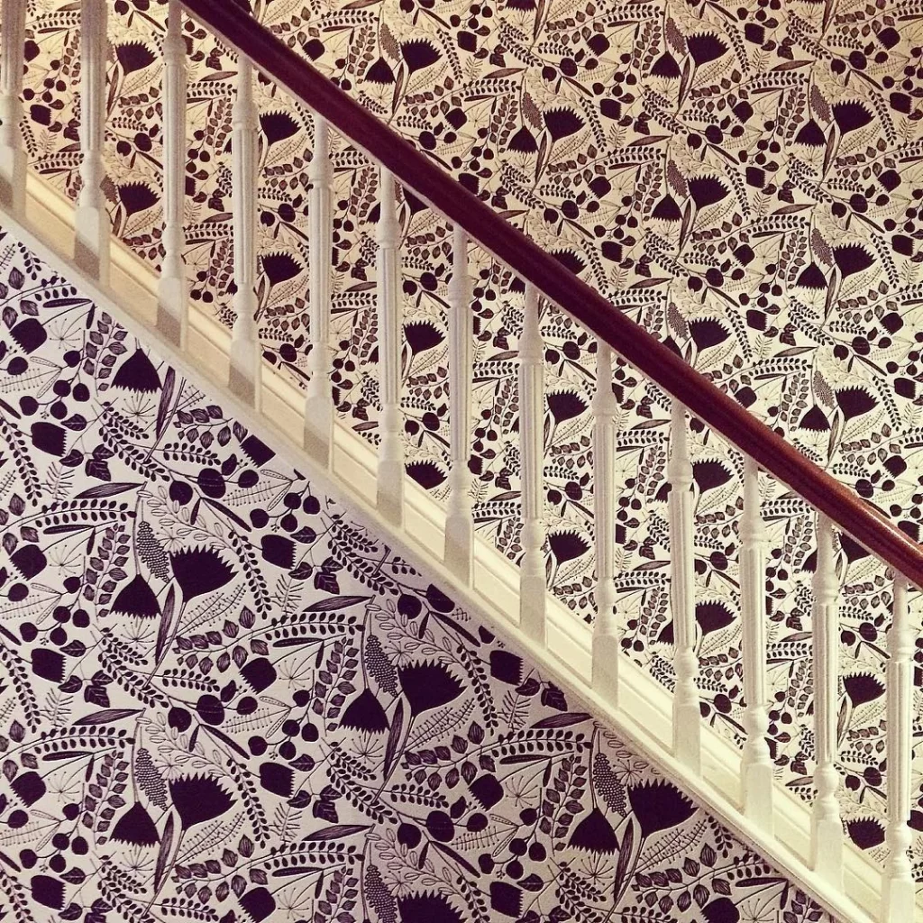 Nancy Wolff Black White Floral Pattern