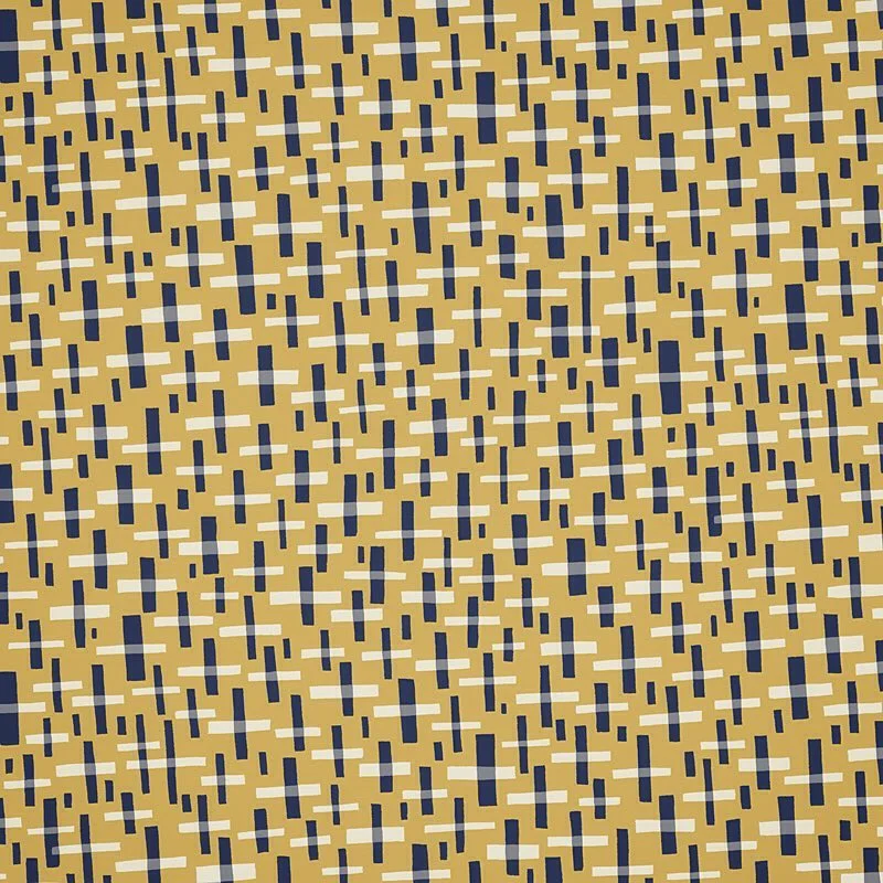 Nancy Wolff Blue White Geometric Pattern