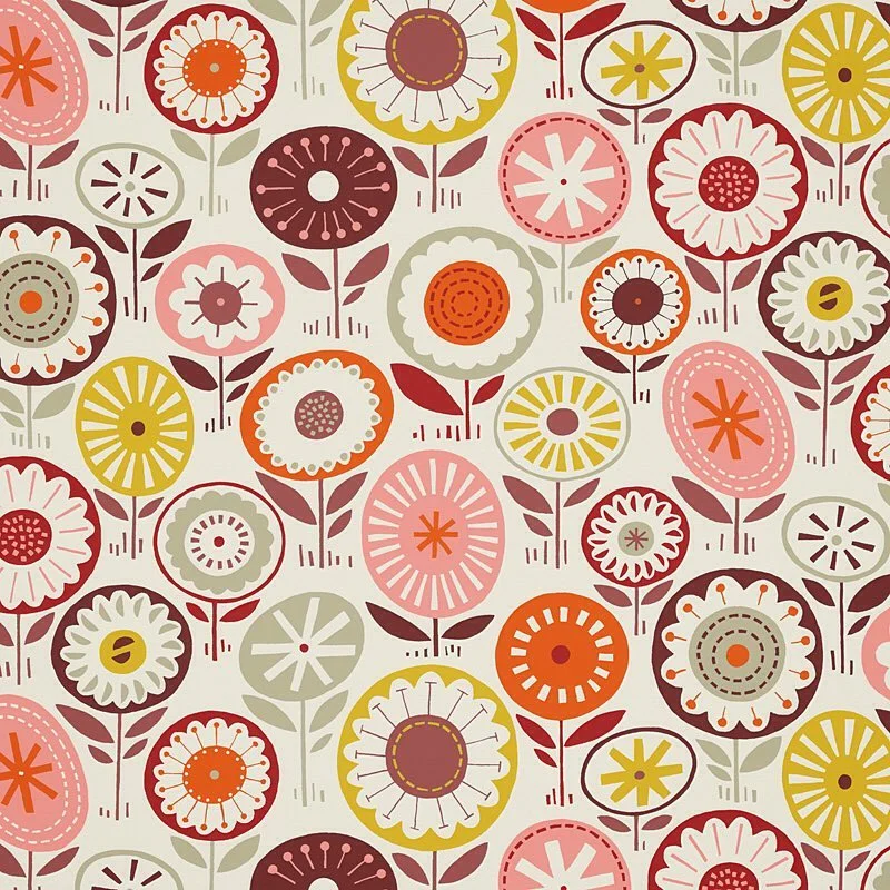 Nancy Wolff Floral Geometric Pattern