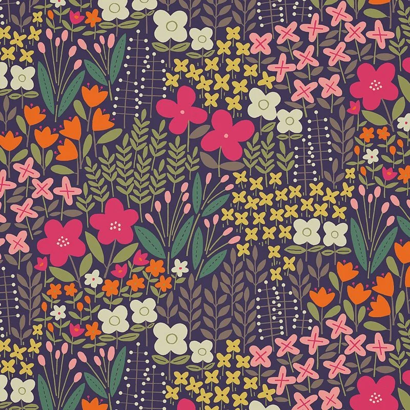 Nancy Wolff Pink Orange Floral Pattern