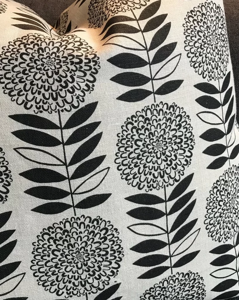 Nancy Wolff Black White Floral Pattern