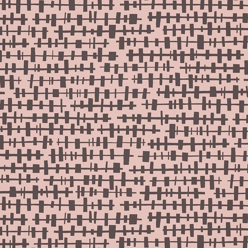Nancy Wolff Brown Pink Geometric Lines Pattern
