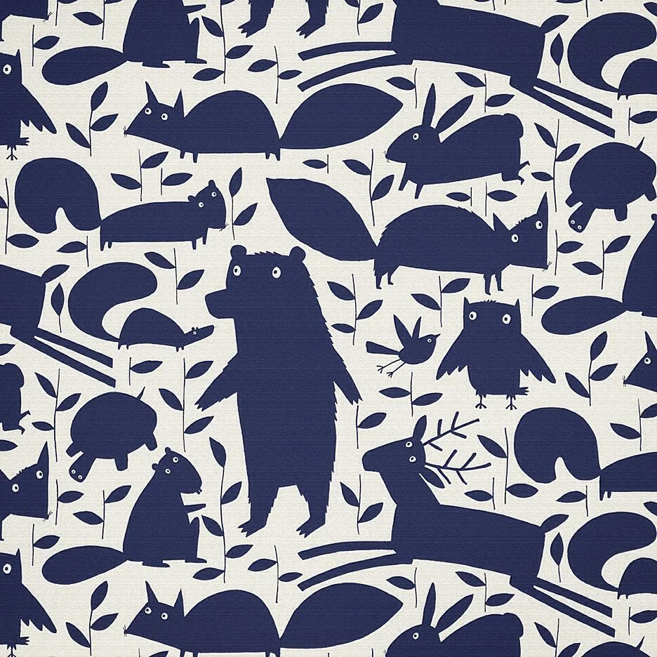 Nancy Wolff Navy Blue Pattern