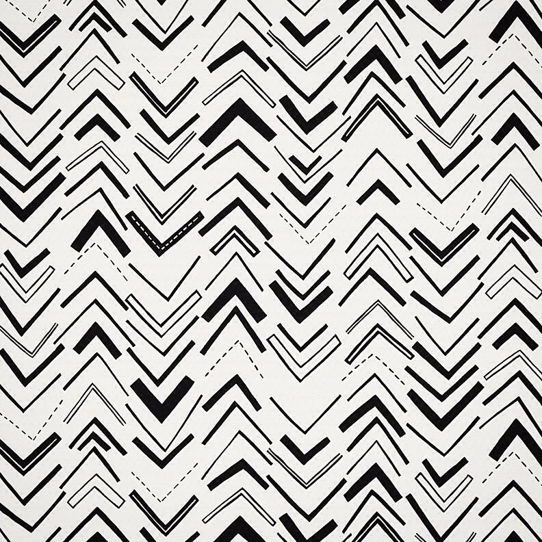 Nancy Wolff Black White Geometric Stripes Pattern
