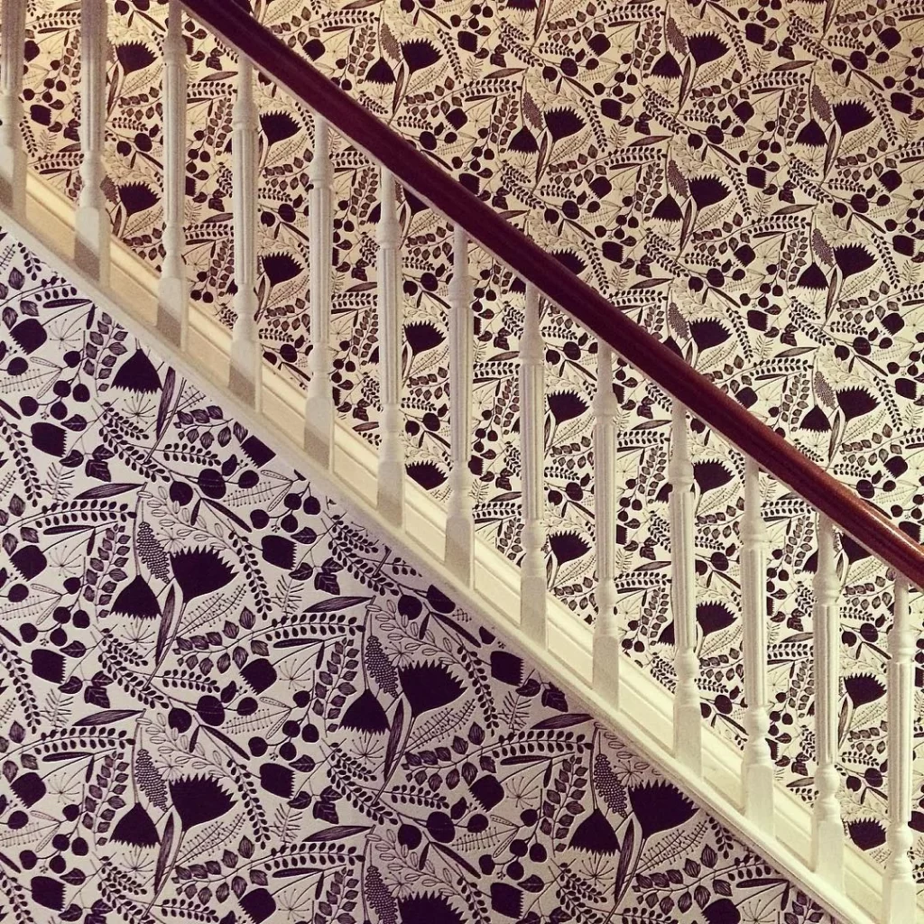 Nancy Wolff Black White Floral Pattern