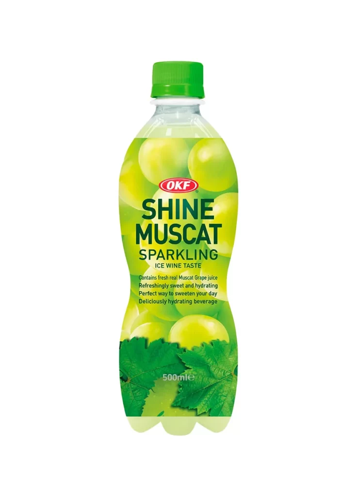 OKF Shine Grape Sparkling Water Packaging
