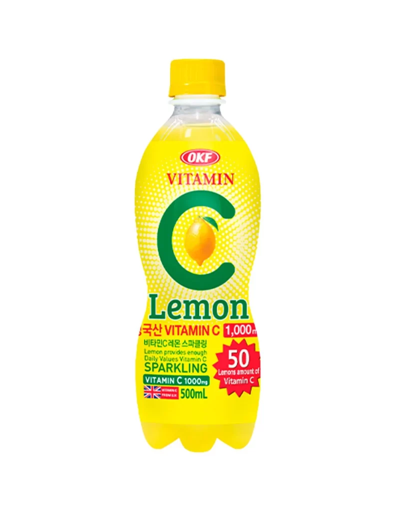 OKF Vitamin C Lemon Sparkling Water Packaging