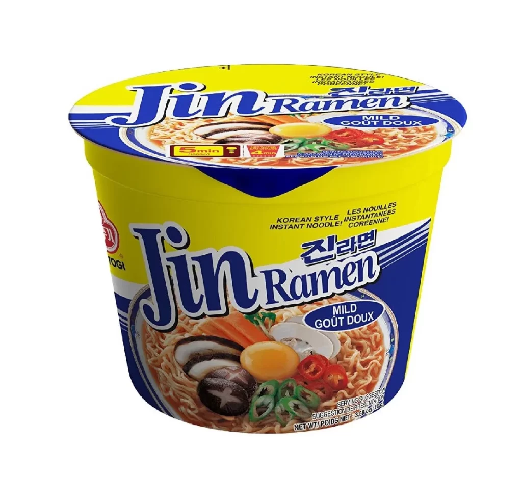 Ottogi Jin Ramen Mild Bowl Packaging
