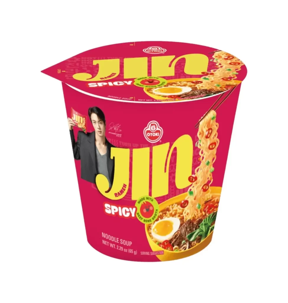 Ottogi Jin Ramen Spicy Cup Packaging