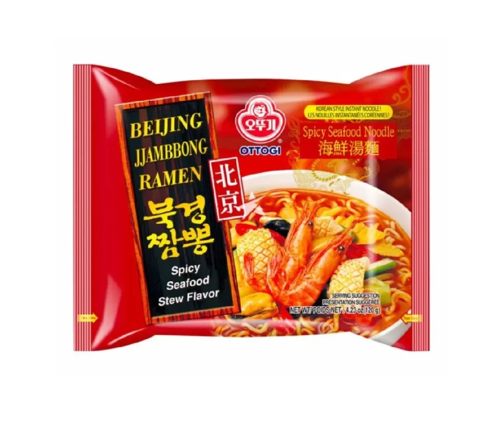 Ottogi Jjambbong Ramen Packaging