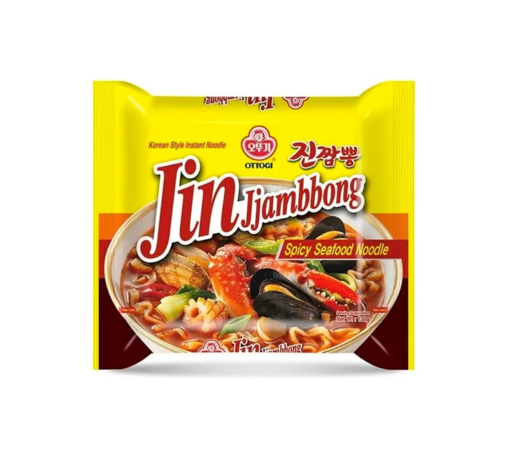 Ottogi Jjambbong Spicy Seafood Noodle Packaging