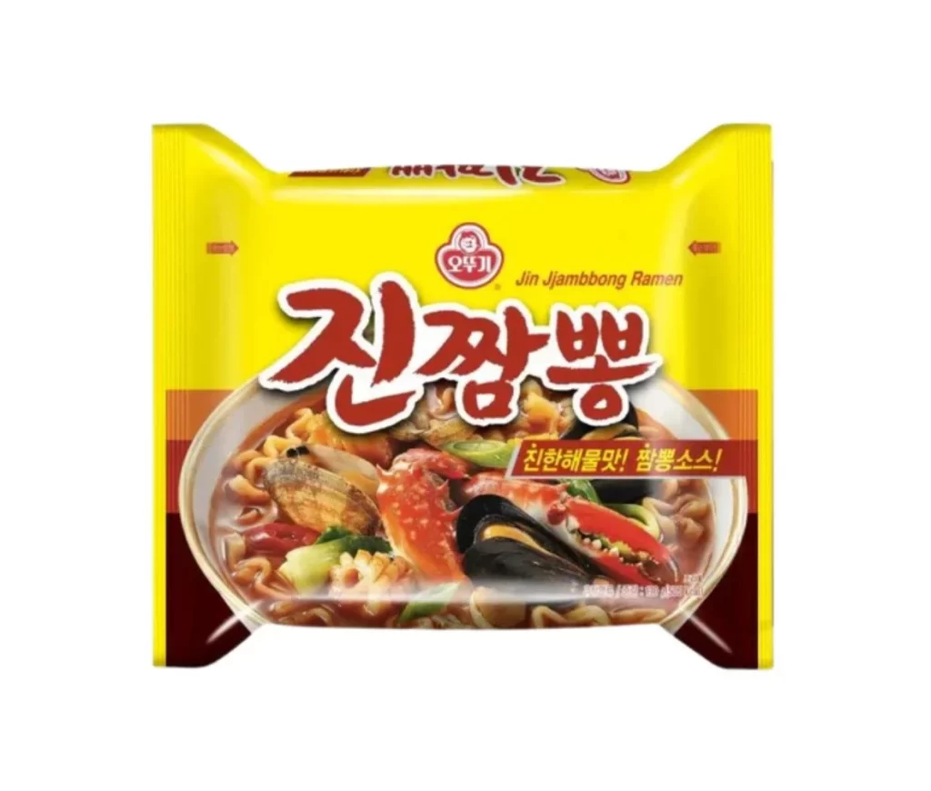 Ottogi Jjambbong Spicy Seafood Noodle Packaging