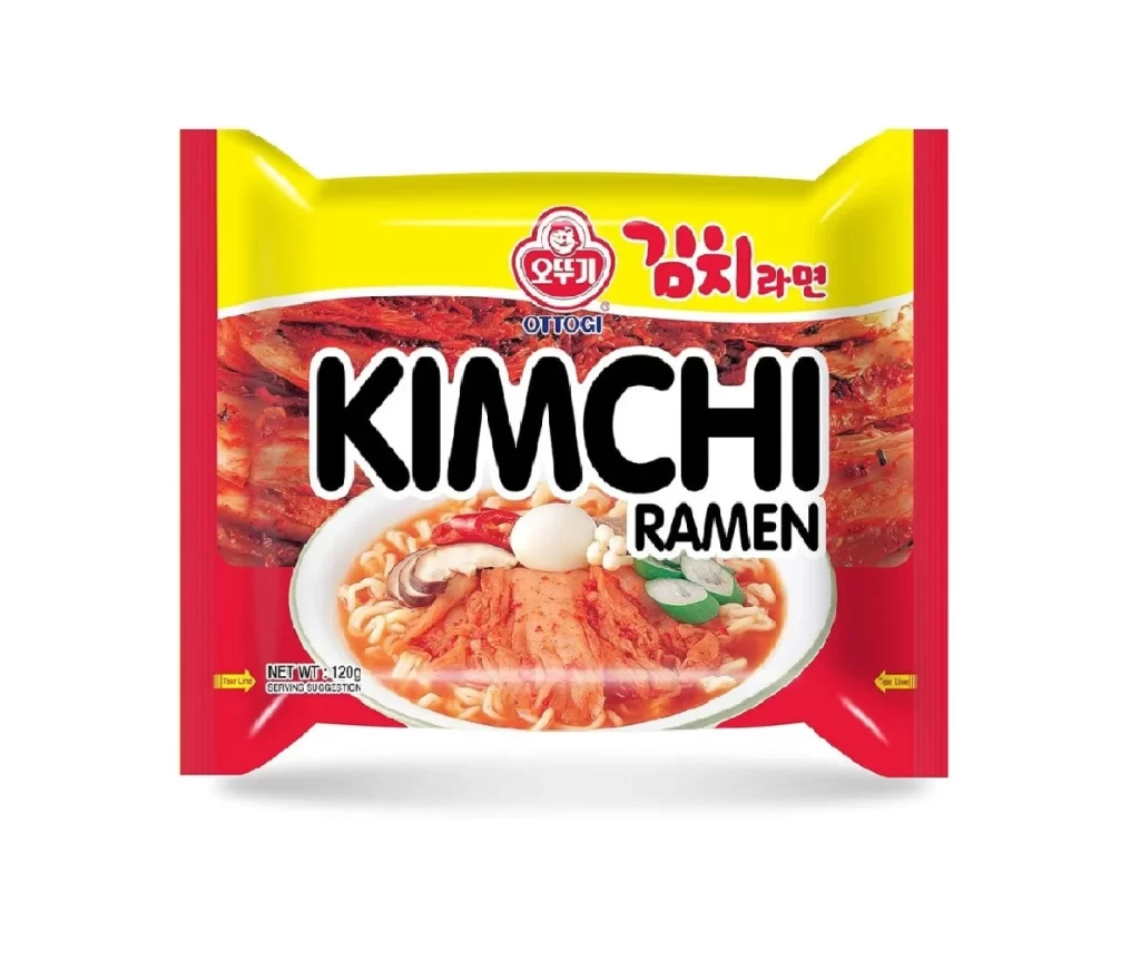 Ottogi Kimchi Ramen Packaging