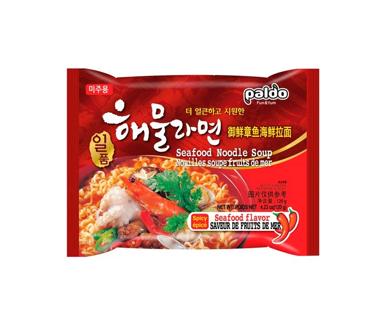 paldo Seafood Noodle Soup Packaging