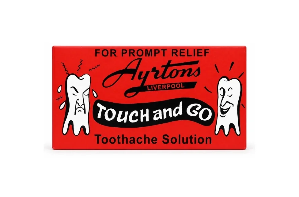 Ayrtons Touch and Go Toothache Solution Packaging
