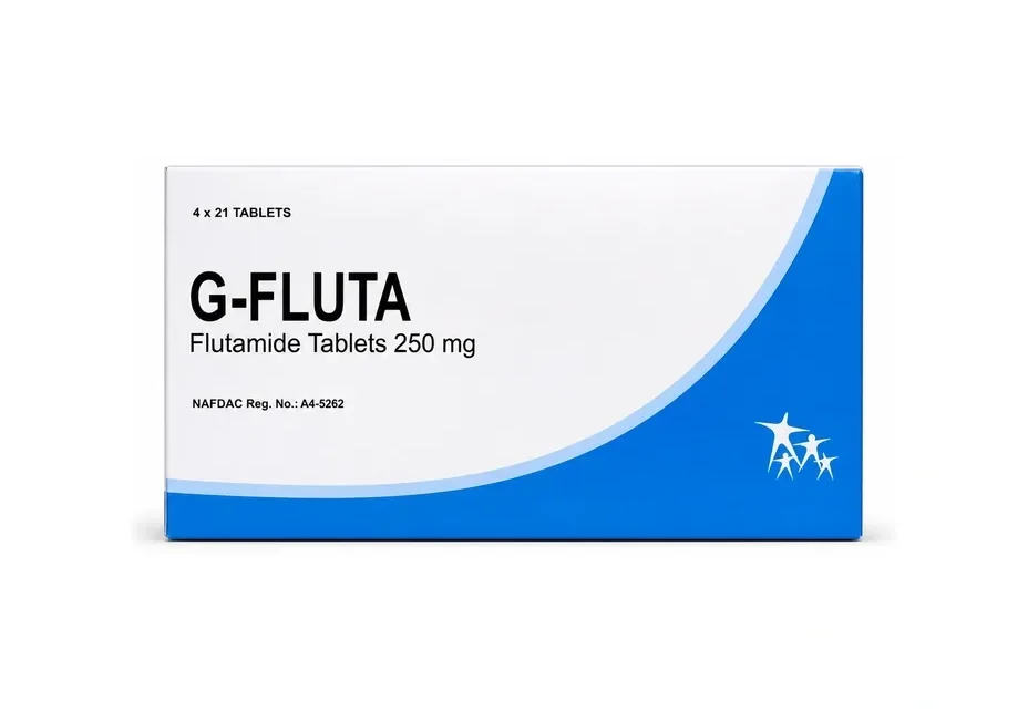 G-FLUTA Flutamide Tablets 250 mg Packaging