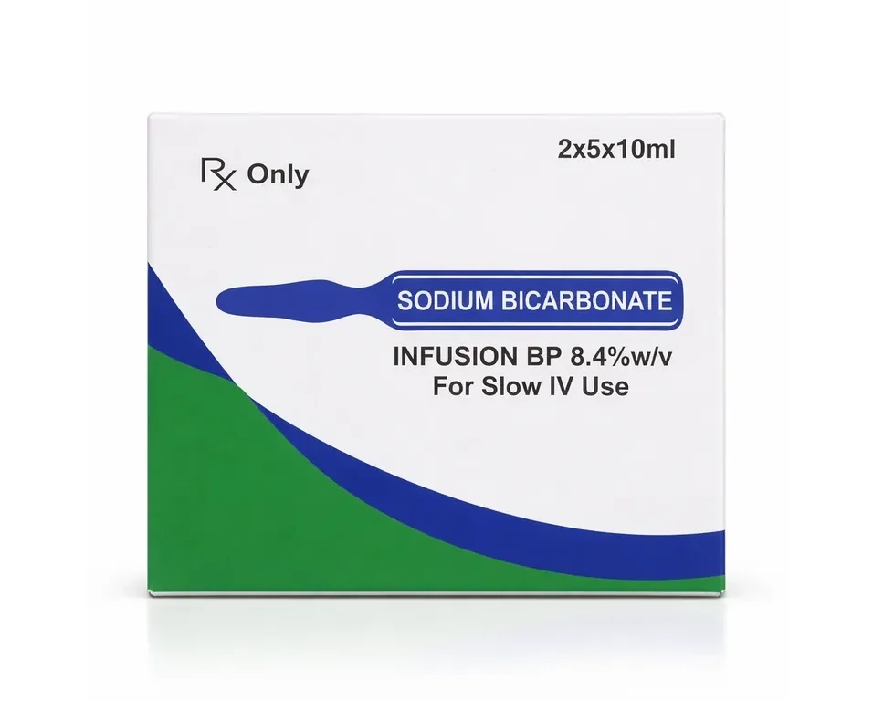 Not Sodium Bicarbonate Infusion BP 8.4% w/v Packaging
