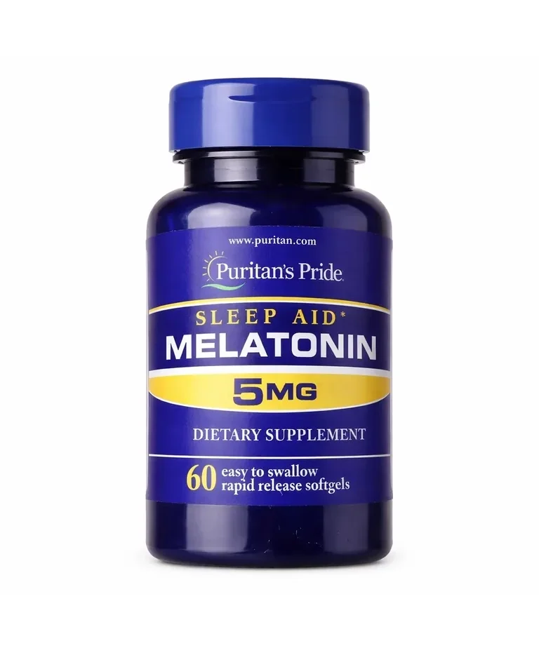 Puritan’s Melatonin 5mg Sleep Aid Packaging