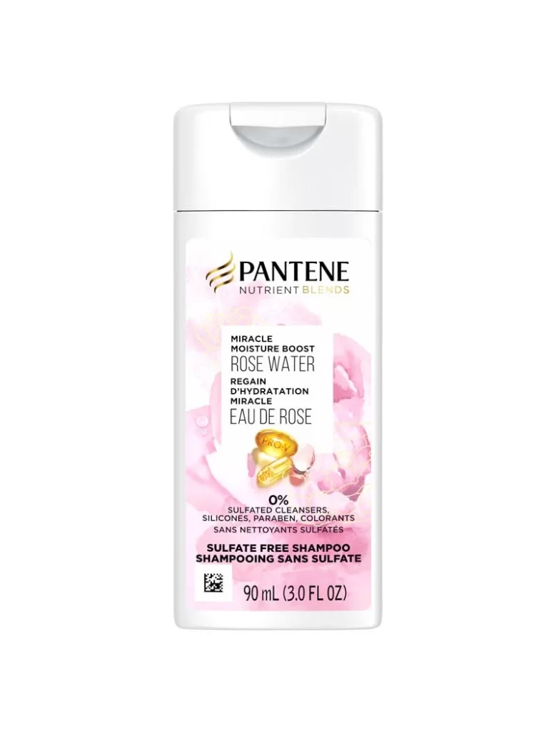 Pantene Rose Water Shampoo Packaging