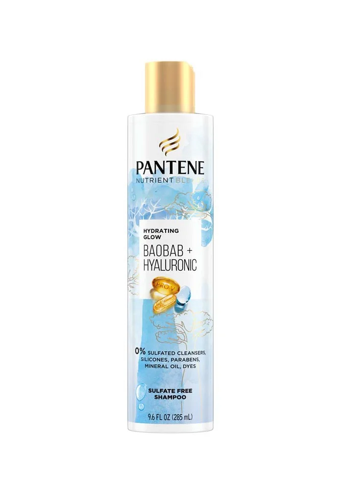 Pantene Baobab + Hyaluronic Shampoo Packaging