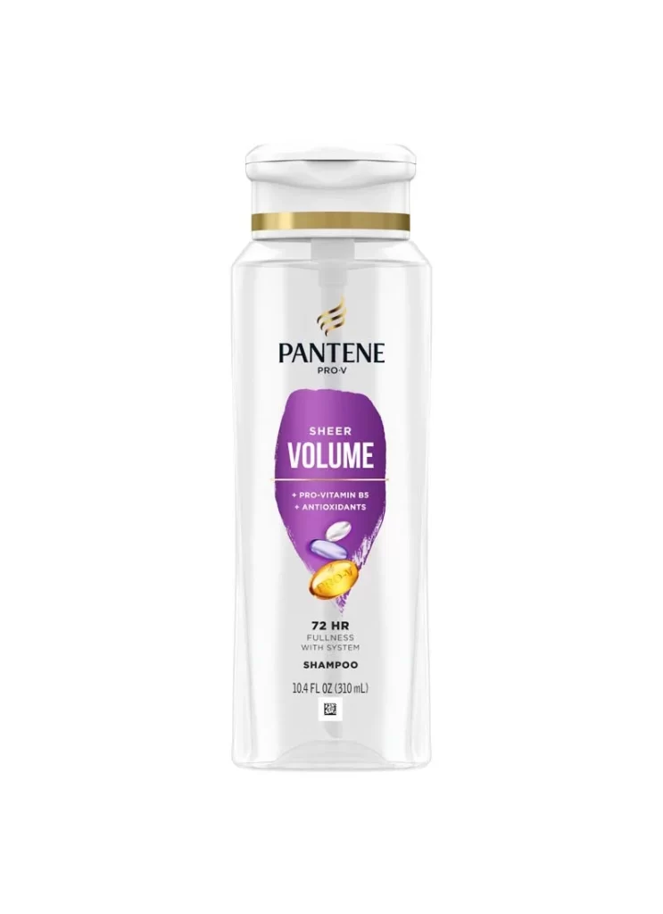 Pantene Sheer Volume Shampoo Packaging