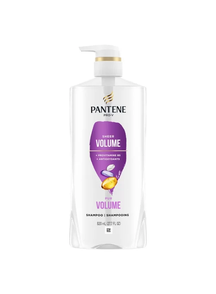 Pantene Sheer Volume Shampoo Packaging