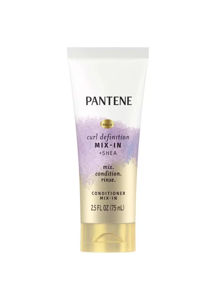 Pantene Curl Definition Mix-In +Shea Conditioner Packaging