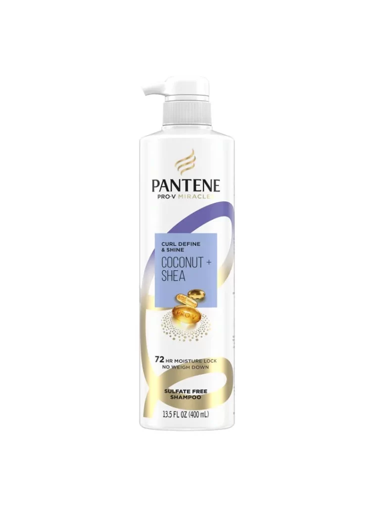 Pantene Curl Define & Shine Coconut + Shea Shampoo Packaging