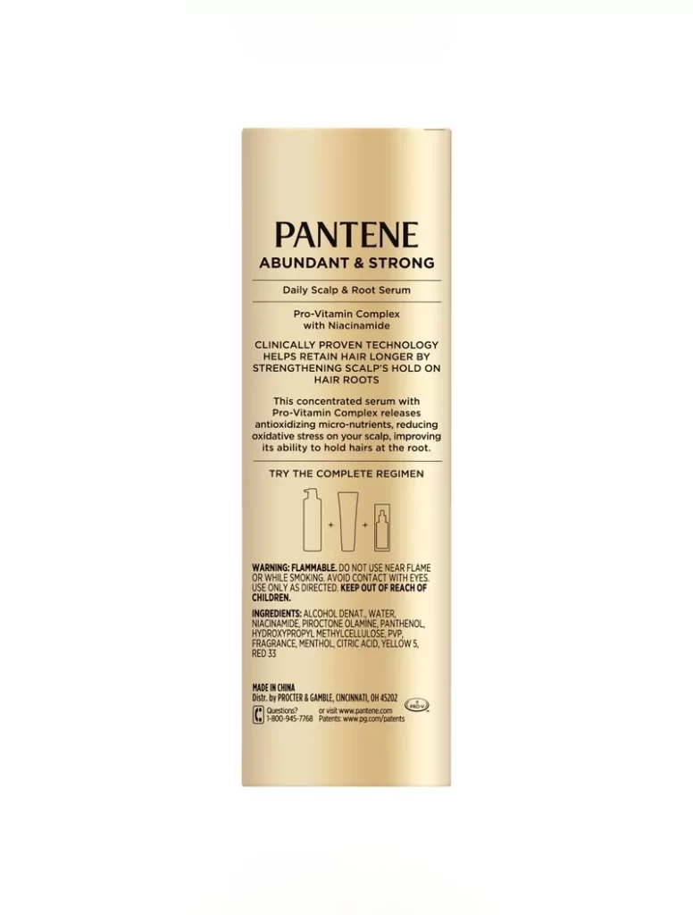 Pantene Serum Packaging