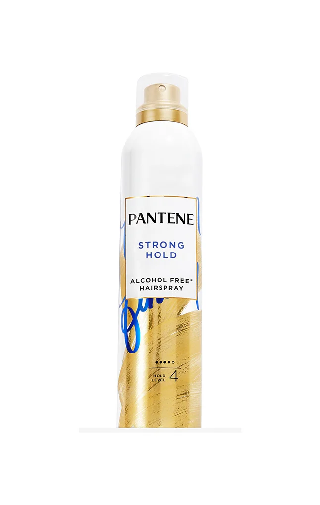 Pantene Strong Hold Alcohol Free Hairspray Packaging