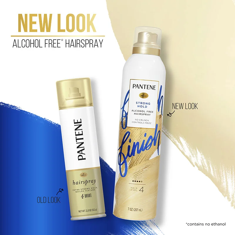 Pantene Strong Hold Hairspray Packaging