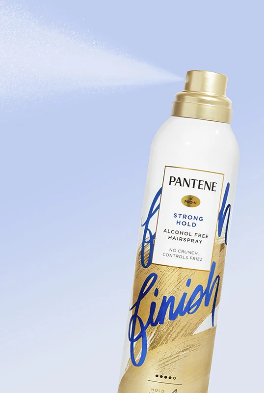 Pantene Strong Hold Hairspray Packaging