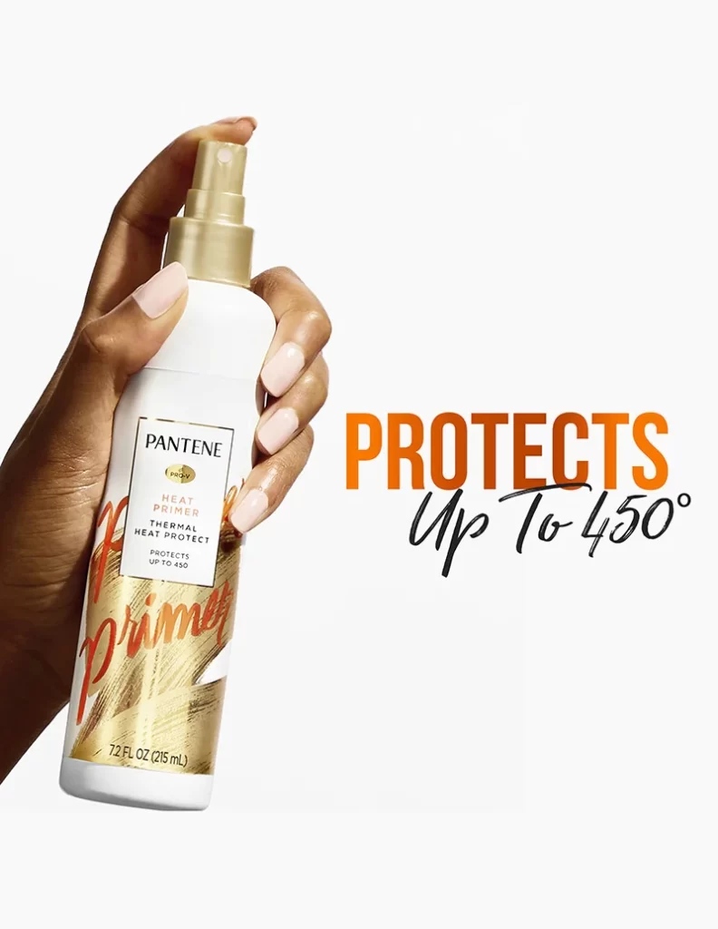 Pantene Heat Primer In Hair Care Product Packaging