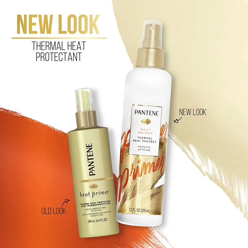 Pantene Heat Primer Hair Care Product Packaging