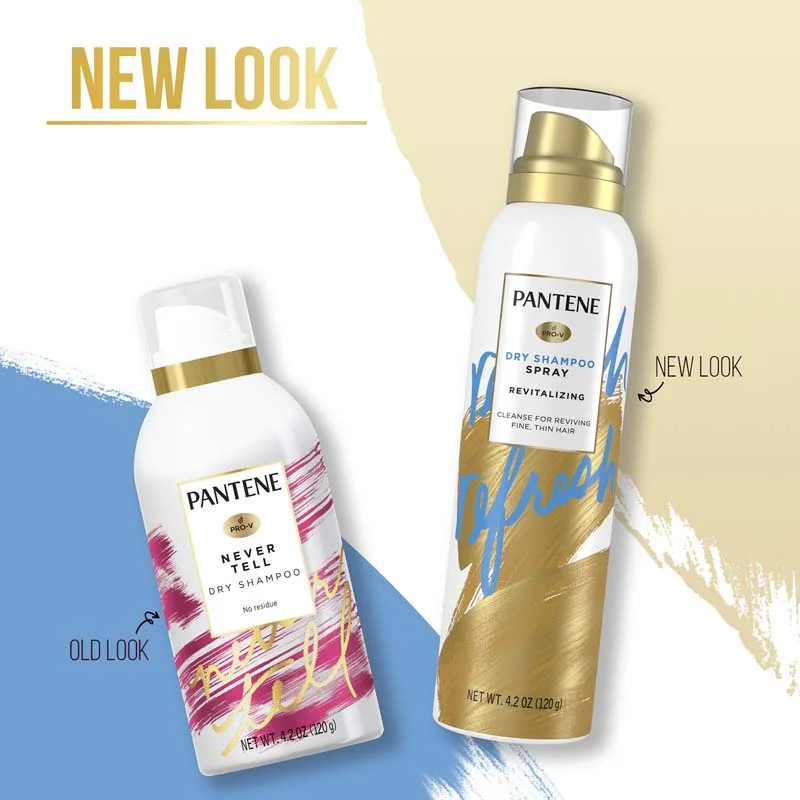 Pantene Revitalize Dry Shampoo Spray Packaging