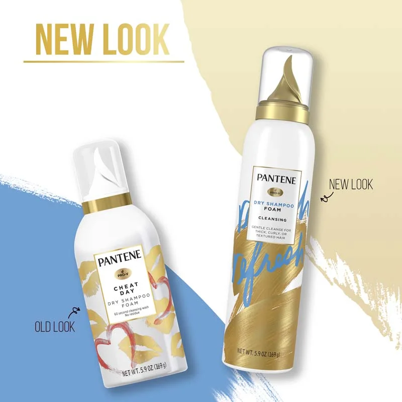 Pantene Cleansing Dry Shampoo Foam Packaging