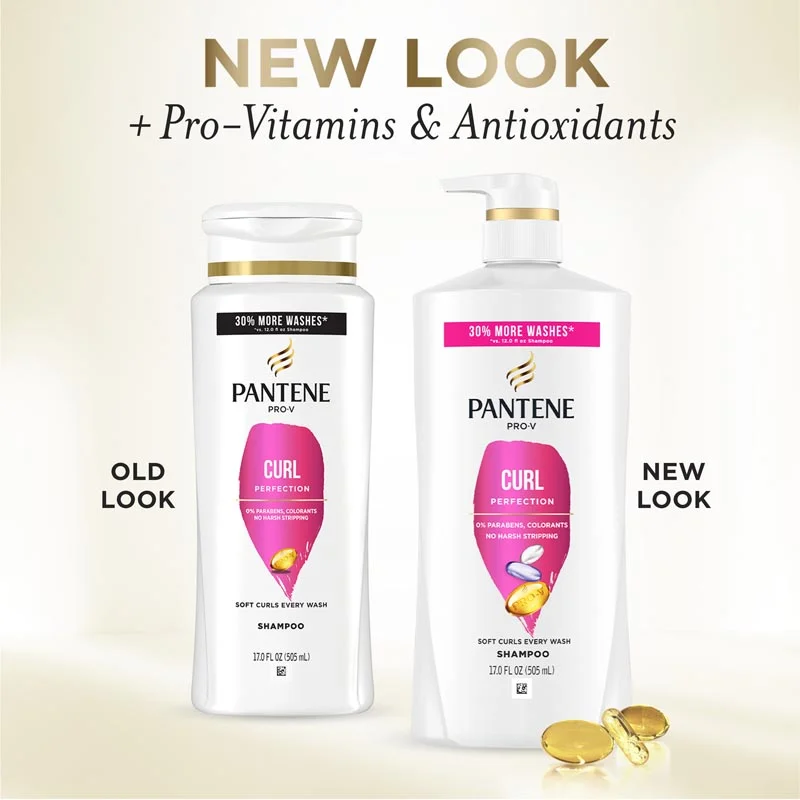 Pantene Curl Perfection Shampoo Packaging