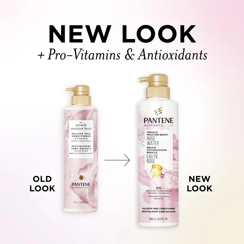 Pantene Rose Water Conditioner Packaging