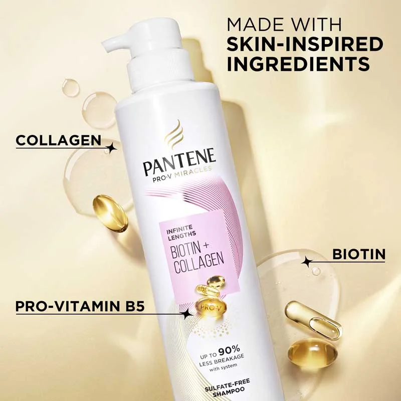 Pantene Infinite Lengths Shampoo Packaging