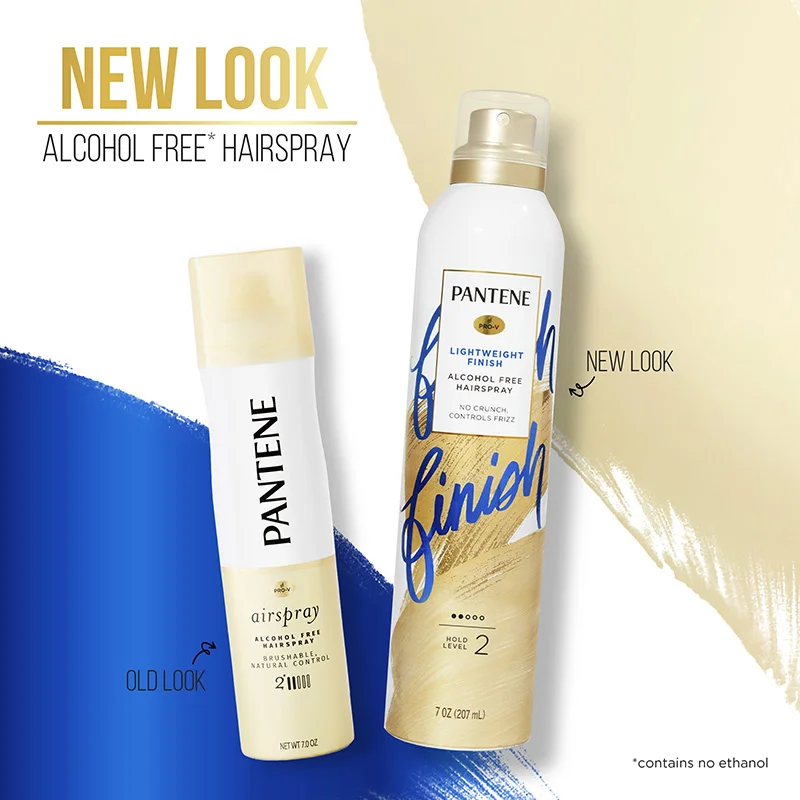 Pantene Pantene Lightweight Finish Hairspray Packaging
