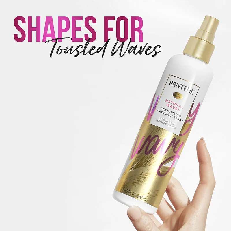 Pantene Pantene Natural Waves Salt Spray Hair Care Product Packaging